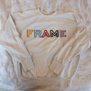 FRAME White Sweatshirt
